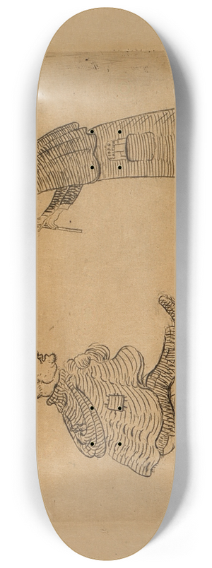 James Ensor - Fridolin en Gragapana van Yperdamme 8.25 inch art skate deck