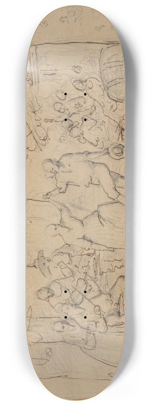 James Ensor - Herbergscne met dansend boerenpaar 8.25 inch art skate deck