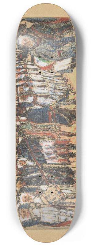 James Ensor - Het afscheid van Napoleon 8.25 inch art skate deck James Ensor - Het afscheid van Napoleon 8.25 inch art skate deck