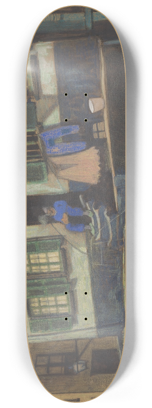 James Ensor - Het huis genaamd De Preekstoel te Oostende 8.25 inch art skate deck
