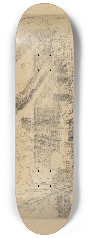 James Ensor - Huisjes in Mariakerke 8.25 inch art skate deck