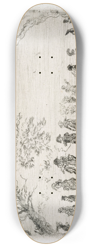 James Ensor - Meeting in a Park 8.25 inch art skate deck