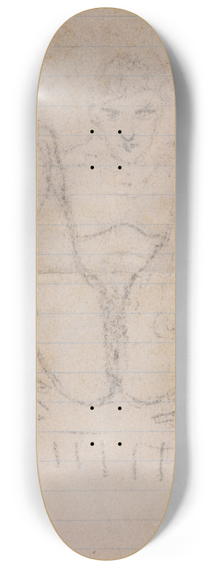 James Ensor - Nude 8.25 inch art skate deck