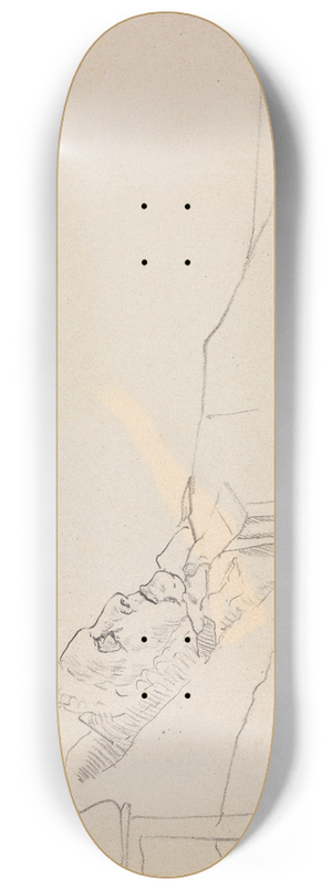 James Ensor - Old Woman Sleeping 8.25 inch art skate deck