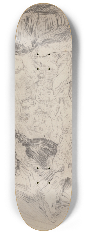 James Ensor - Party Making Music 8.25 inch art skate deck