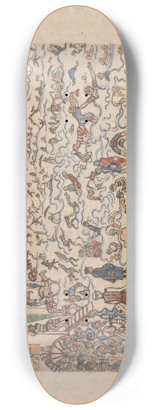 James Ensor - The Baths at Ostende 8.25 inch art skate deck