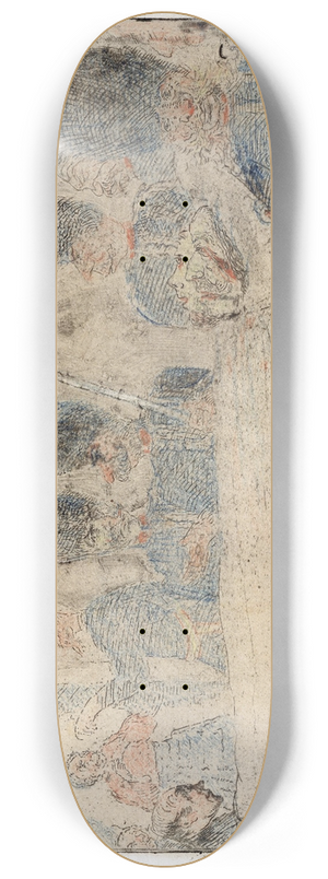 James Ensor - The Gendarmes 8.25 inch art skate deck James Ensor - The Gendarmes 8.25 inch art skate deck