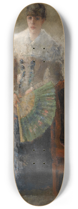 James Ensor - The Lady with the Fan 8.25 inch art skate deck James Ensor - The Lady with the Fan 8.25 inch art skate deck