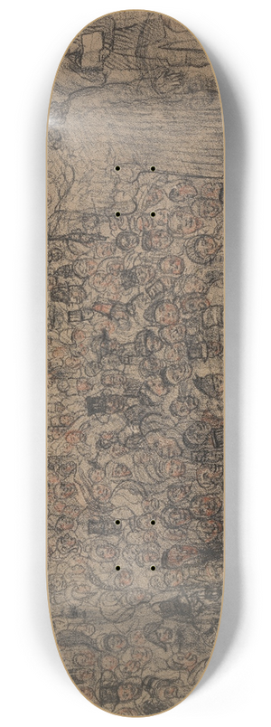 James Ensor - The Multiplication of the Fishes 8.25 inch art skate deck