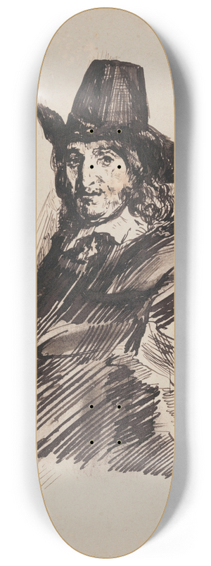 James Ensor - The Painter Jan Asselijn or Crabbetje 8.25 inch art skate deck