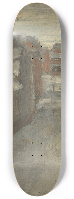 James Ensor - The Van Iseghemlaan in the snow 8.25 inch art skate deck