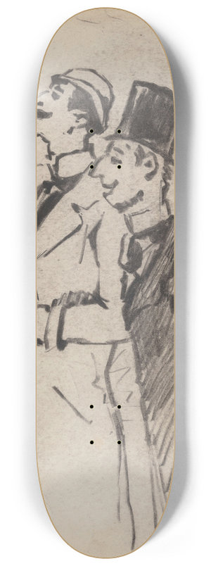 James Ensor - Two Gentlemen 8.25 inch art skate deck James Ensor - Two Gentlemen 8.25 inch art skate deck