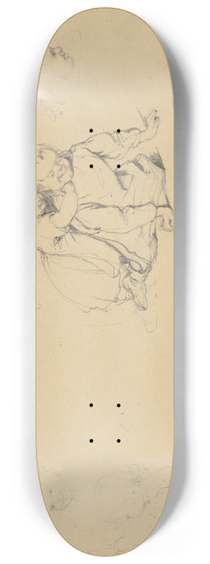 James Goodwyn Clonney - Studies of Children at Play 8.25 inch art skate deck