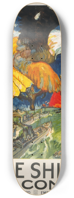 James Henry Daugherty - The ships are coming 8.25 inch art skate deck James Henry Daugherty - The ships are coming 8.25 inch art skate deck