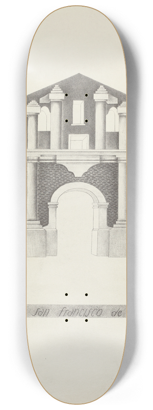 James Jones - Mision San Francisco de Asis 8.25 inch art skate deck