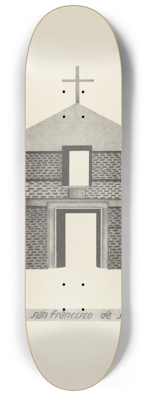James Jones - Mision San Francisco de Solano 8.25 inch art skate deck