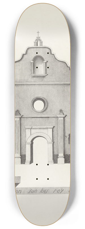 James Jones - Mision San Luis Rey de Francia 8.25 inch art skate deck