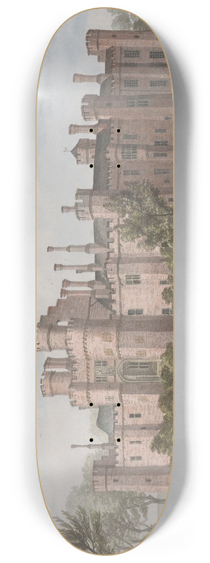 James Lambert of Lewes - Herstmonceux Castle, East Sussex: South East View 8.25 inch art skate deck