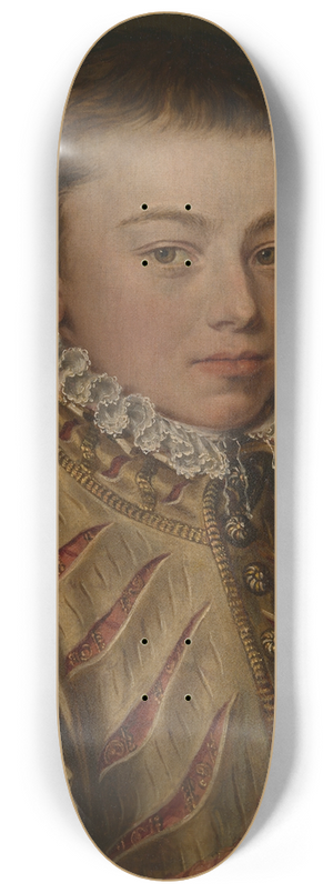 Alonso Snchez Coello - Portrait of Don Juan of Austria 8.25 inch art skate deck