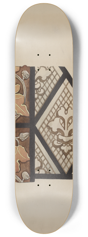 James McLellan - Painted Glass Window 8.25 inch art skate deck