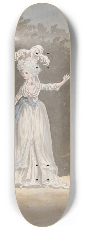 James Miller - Figure Study of a Lady. 8.25 inch art skate deck