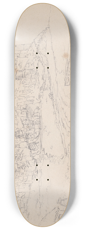 James Moore - Bamburgh Castle, Northumberland 8.25 inch art skate deck