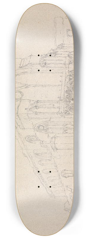 James Moore - Binham Priory, Norfolk, England 8.25 inch art skate deck