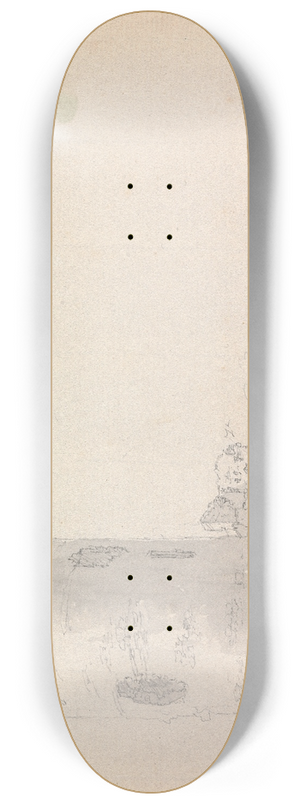 James Moore - Flint Castle, Wales 8.25 inch art skate deck