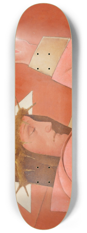 Aloys Wach - Christus mit Dornenkrone segnend 8.25 inch art skate deck