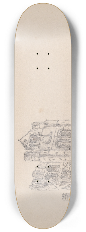 James Moore - Kelso Abbey, Scotland 8.25 inch art skate deck