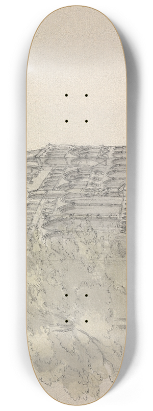 James Moore - Salisbury Cathedral 8.25 inch art skate deck