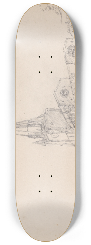 James Moore - Unidentified Church 8.25 inch art skate deck