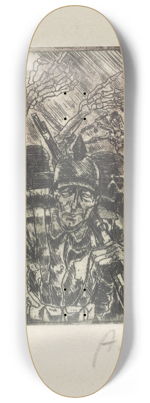 Aloys Wach - Drohung 8.25 inch art skate deck