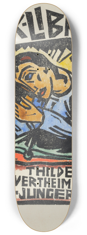 Aloys Wach - Ex libris Thilde Wertheimer-Junger 8.25 inch art skate deck