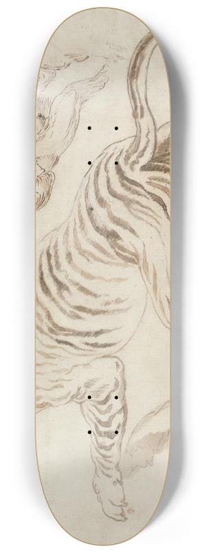 James Northcote - Study for a Tiger and Monkeys 8.25 inch art skate deck James Northcote - Study for a Tiger and Monkeys 8.25 inch art skate deck