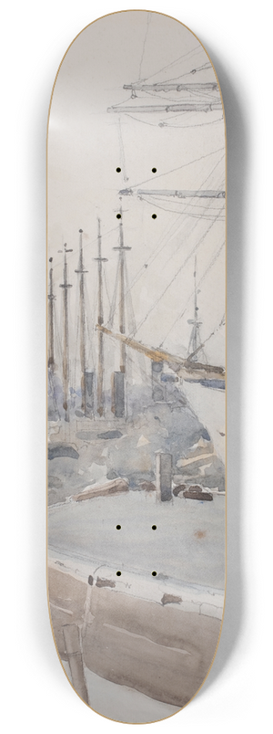 James Paterson - Old Harbour Marseilles 8.25 inch art skate deck