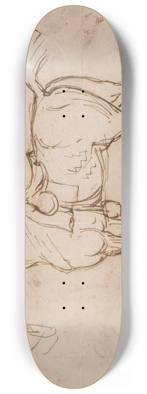 James Seymour - A Racehorse, Bridled and Saddled 8.25 inch art skate deck James Seymour - A Racehorse, Bridled and Saddled 8.25 inch art skate deck