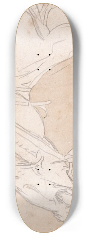 James Seymour - Head of a Horse, Facing Left 8.25 inch art skate deck James Seymour - Head of a Horse, Facing Left 8.25 inch art skate deck