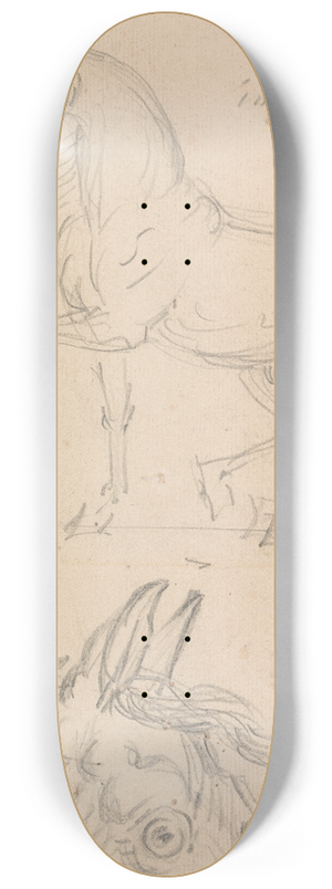 James Seymour - Horse Walking to Left 8.25 inch art skate deck James Seymour - Horse Walking to Left 8.25 inch art skate deck