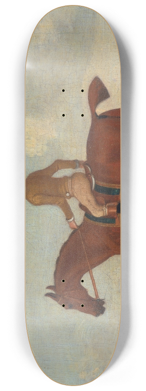 James Seymour - One of Four Portraits of Horses, a Chestnut Racehorse with Jockey Up- walking to the left; jockey i 8.25 inch art skate deck James Seymour - One of Four Portraits of Horses, a Chestnut Racehorse with Jockey Up- walking to the left; jockey i 8.25 inch art skate deck