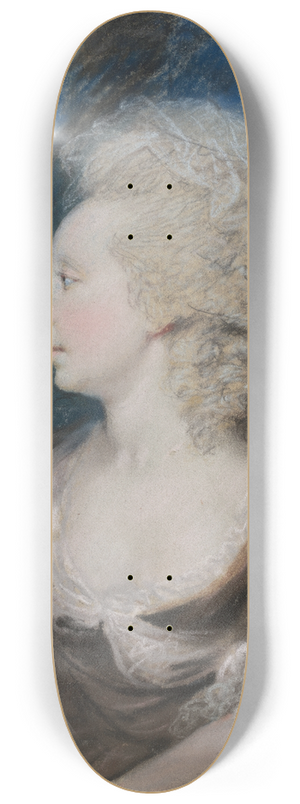 James Sharples - Portrait of Mrs. Fitzherbert, Wife of George IV 8.25 inch art skate deck