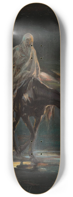 Adam Chmielowski - Death and conflagration, central section of the triptych Disaster 8.25 inch art skate deck