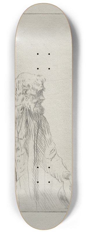 Alphonse Legros - A Beggar 8.25 inch art skate deck