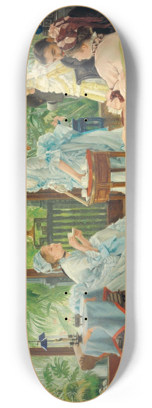 James Tissot - In the Conservatory (Rivals) 8.25 inch art skate deck James Tissot - In the Conservatory (Rivals) 8.25 inch art skate deck