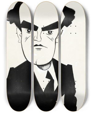 Triptych art skateboard deck of Wooding Sir John Reith by Wooding (20-)