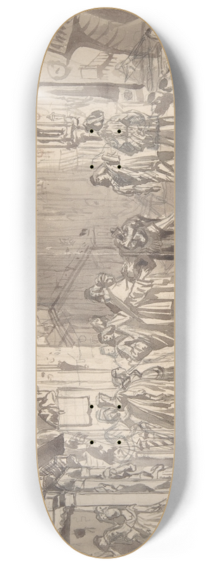 James Tissot - The Departure of the Prodigal Son 8.25 inch art skate deck James Tissot - The Departure of the Prodigal Son 8.25 inch art skate deck