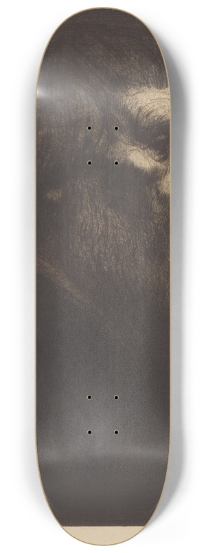 Alphonse Legros - Head Of A Beggar (Tete De Mendiant) 8.25 inch art skate deck
