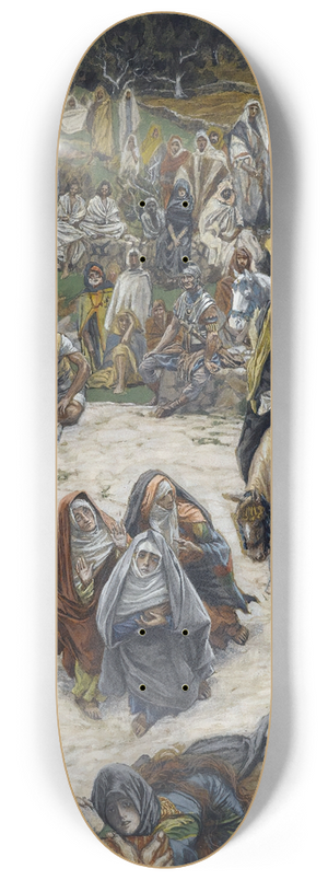 James Tissot - What Our Lord Saw from the Cross 8.25 inch art skate deck