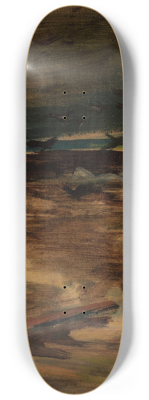 Adam Chmielowski - Pestilence, section of the triptych Disaster, sketch 8.25 inch art skate deck