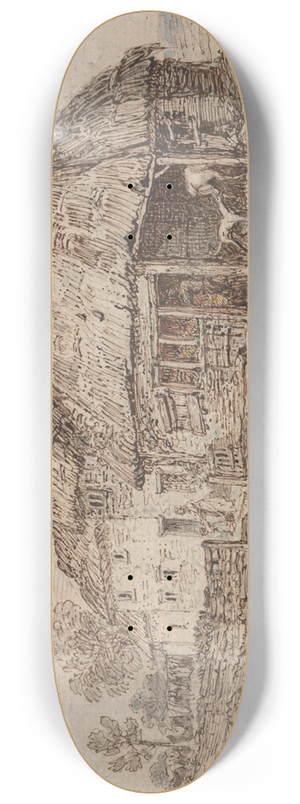 James Ward - Cottage and Farm Buildings 8.25 inch art skate deck James Ward - Cottage and Farm Buildings 8.25 inch art skate deck